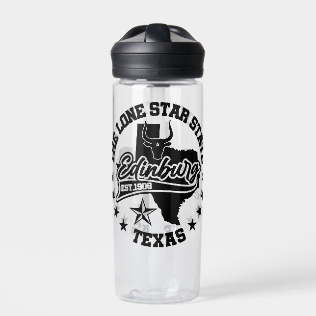 Edinburg,Texas Water Bottle (Front)