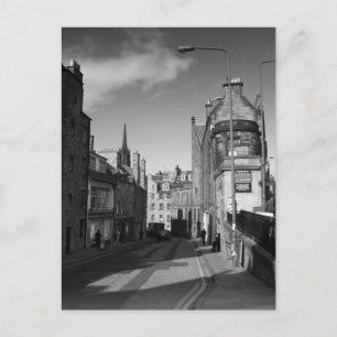 Edinburgh Candlemakers Row Mono Postcard