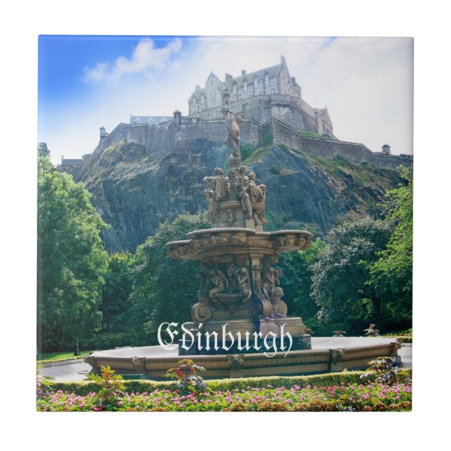 Edinburgh Castle Customise Product Tile (Front)