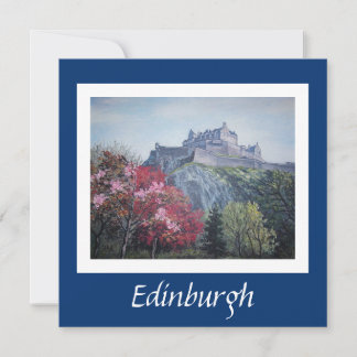 Edinburgh Castle fine art card by Pola.B.Alex
