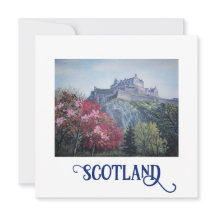 Edinburgh Castle fine art card by Pola.B.Alex