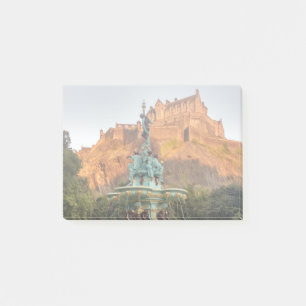 Edinburgh Castle Fountain Princes Street Gardens Post-it Notes