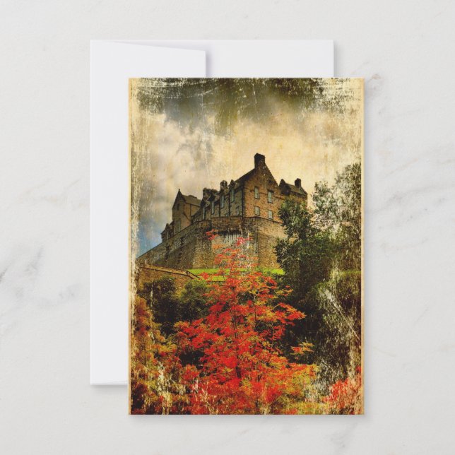 Edinburgh Castle Invite (Small) (Front)