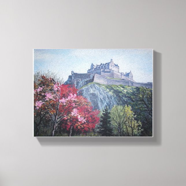 Edinburgh Castle, Scotland by Pola.B.Alex Canvas Print (Front)