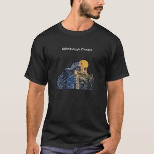 Edinburgh Castle Scotland Fairytail Royal Retro Tr T-Shirt