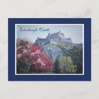 Edinburgh Castle Scotland painting by Pola.B.Alex Postcard