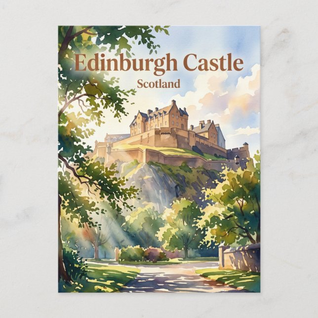 Edinburgh Castle Scotland Postcard (Front)