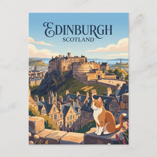 Edinburgh Castle Scotland Postcard (Front)