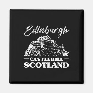 Edinburgh Castle Scotland Scottish Europe Vacation Magnet
