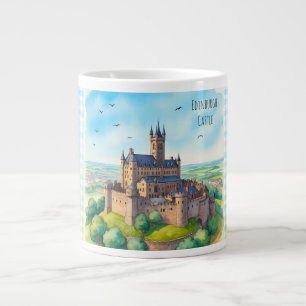Edinburgh Castle Scotland, Skotlandia Large Coffee Mug