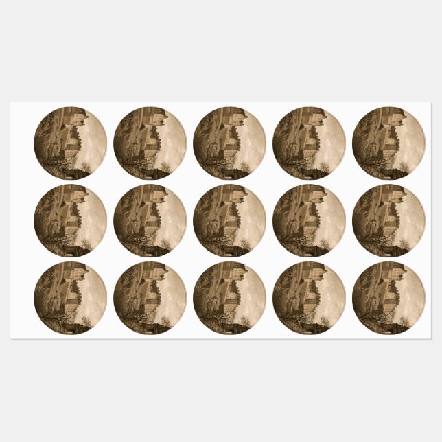 Edinburgh Castle Sepia Photograph (Sheet)