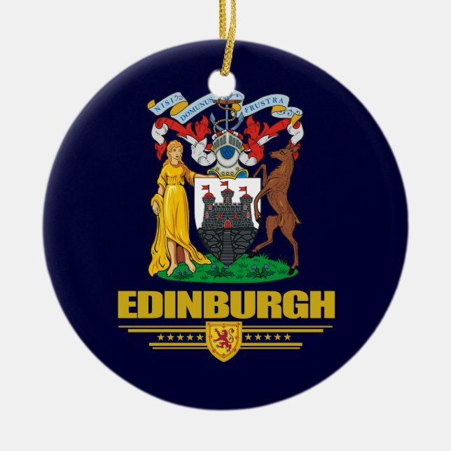 Edinburgh Ceramic Tree Decoration (Front)