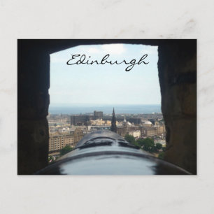 edinburgh city cannon postcard