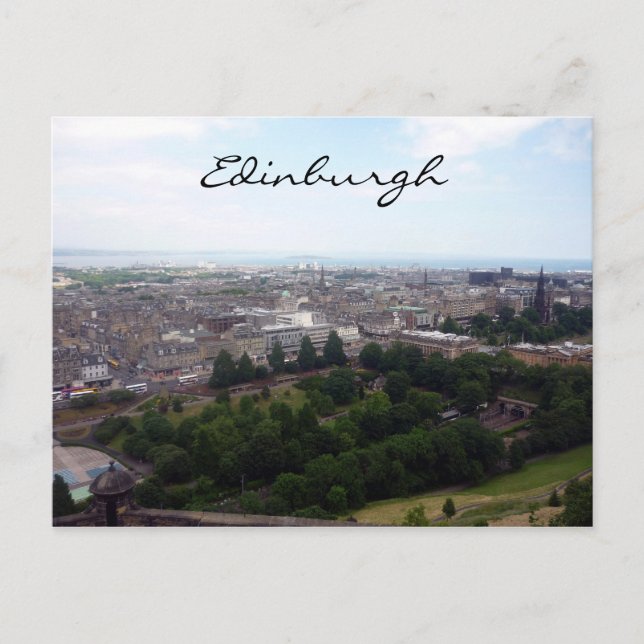 edinburgh city park postcard (Front)