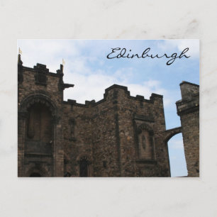 edinburgh city stonework postcard
