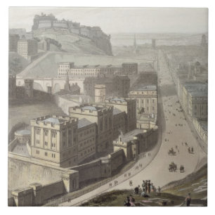 Edinburgh, from Calton Hill, from 'A Voyage Around Tile