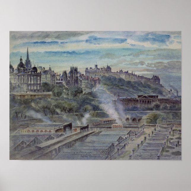 Edinburgh from near St. Anthony's Chapel Poster (Front)