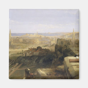 Edinburgh from the Castle, 1847 (oil on canvas) Magnet