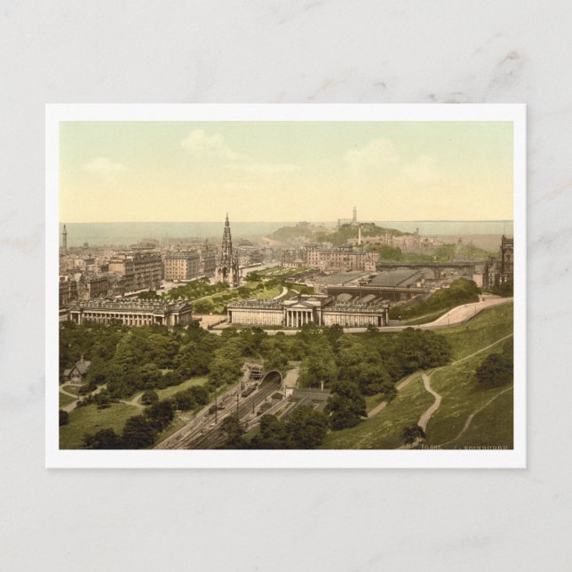Edinburgh from the Castle, Scotland Postcard (Front)