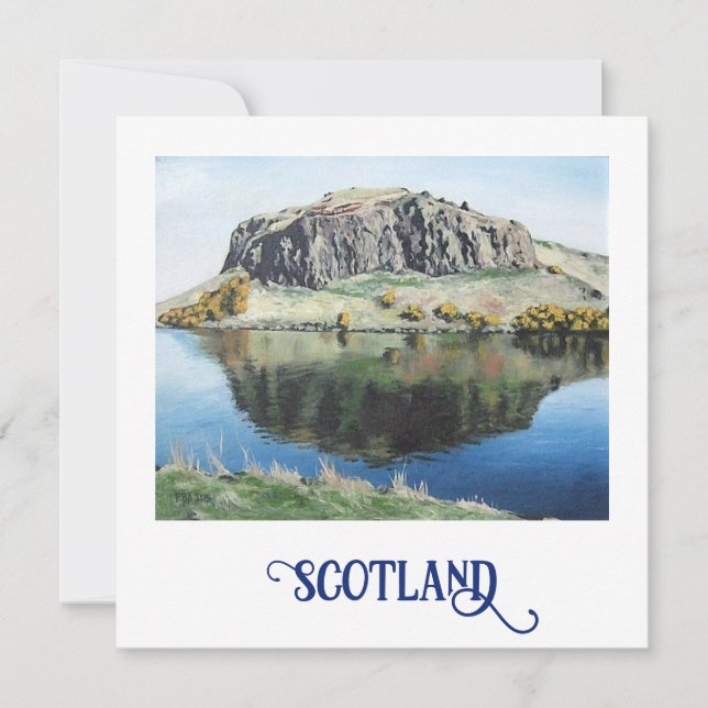 Edinburgh Holyrood Scotland Scot fine art tourist  Holiday Card (Front)