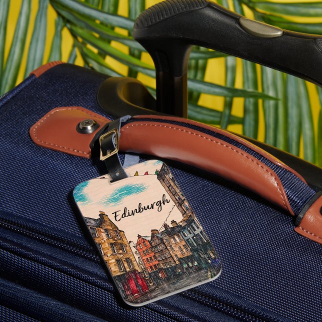 Edinburgh iPad Smart Cover Luggage Tag (Front Insitu 1)