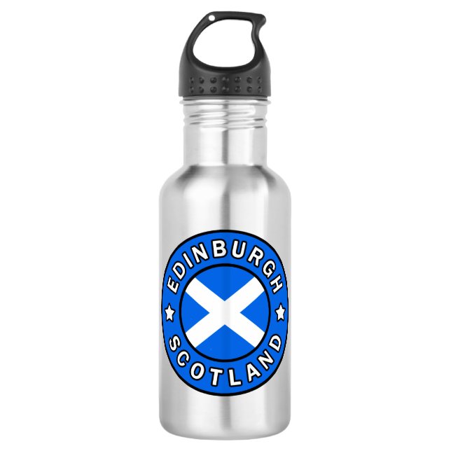 Edinburgh Scotland 532 Ml Water Bottle (Front)