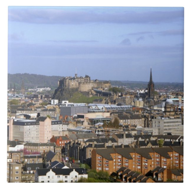 Edinburgh, Scotland. A view overlooking central Tile (Front)