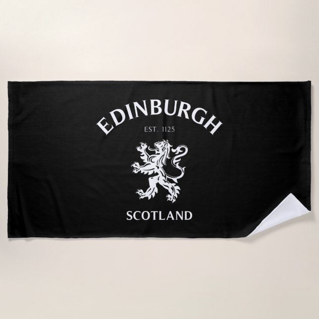 EDINBURGH Scotland Beach Towel (Front)