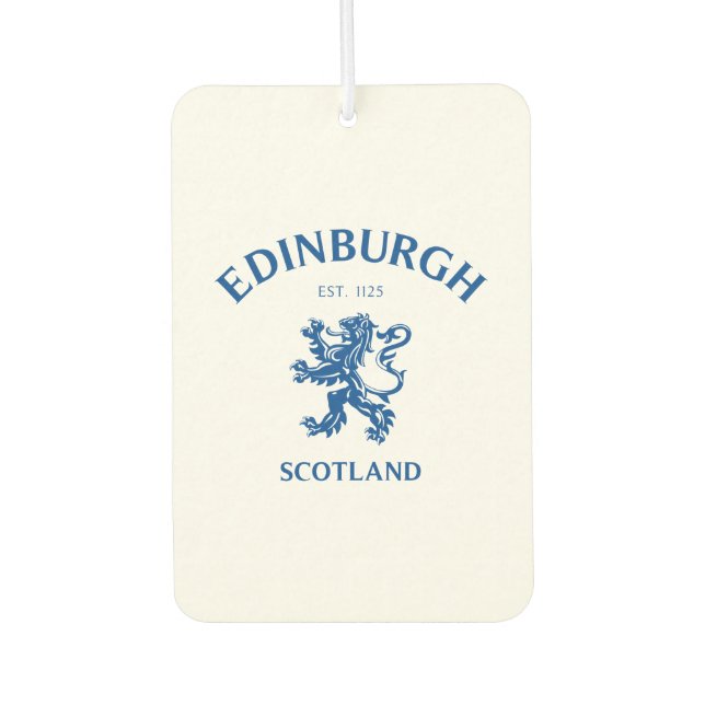 EDINBURGH Scotland Car Air Freshener (Front)