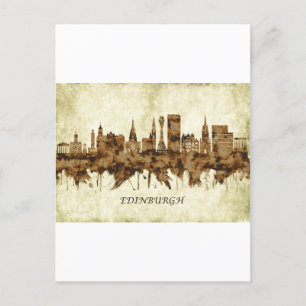 Edinburgh Scotland Cityscape Holiday Postcard