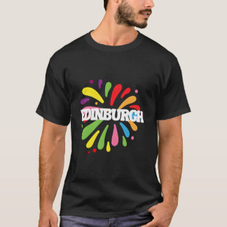 Edinburgh Scotland Colorful Festival T-Shirt