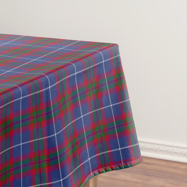 Edinburgh Scotland District Tartan Tablecloth (In Situ)