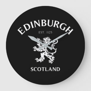 EDINBURGH Scotland Large Clock