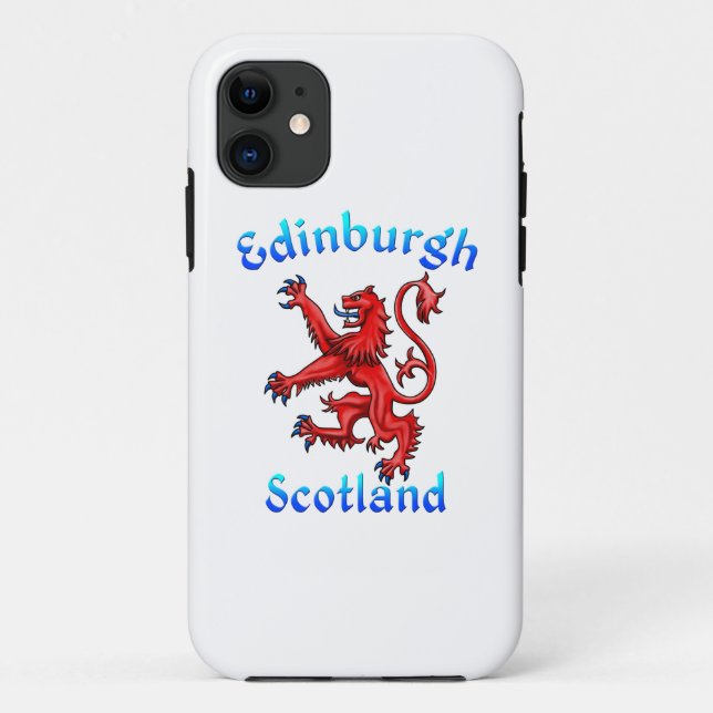 Edinburgh Scotland Lion Rampant Scottish Flag Case-Mate iPhone Case (Back)