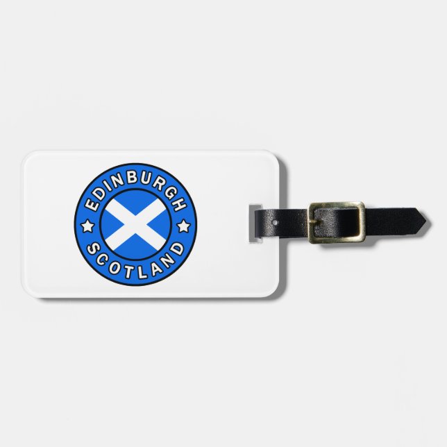 Edinburgh Scotland Luggage Tag (Front Horizontal)