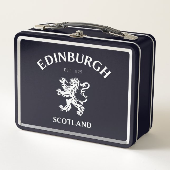 EDINBURGH Scotland Metal Lunch Box (Front)