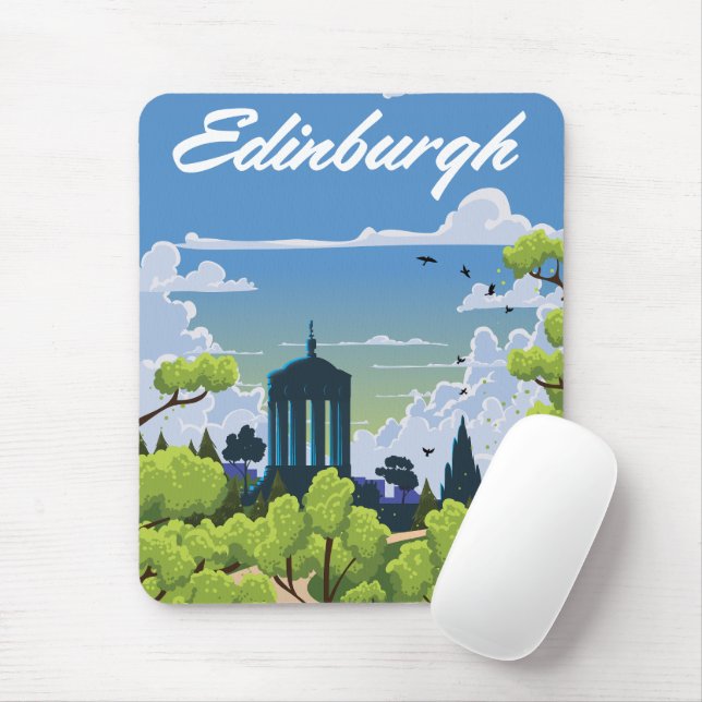 Edinburgh Scotland Mouse Pad (With Mouse)