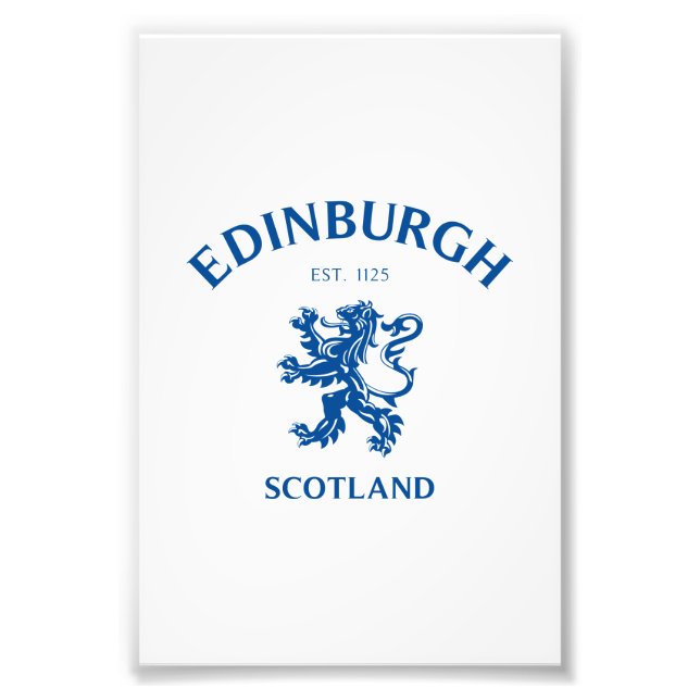 EDINBURGH Scotland Photo Print (Front)