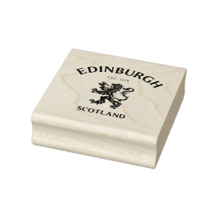 EDINBURGH Scotland Rubber Stamp