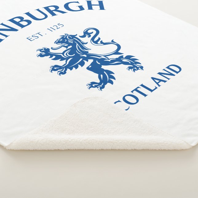 EDINBURGH Scotland Sherpa Blanket (3/4)