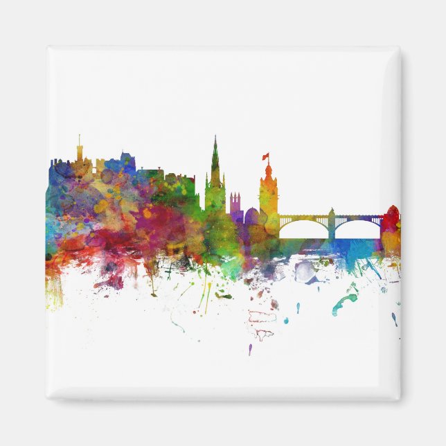 Edinburgh Scotland Skyline Magnet (Front)