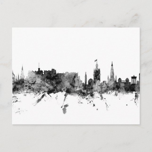 Edinburgh Scotland Skyline Postcard (Front)