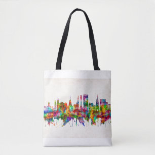 Edinburgh Scotland Skyline Tote Bag