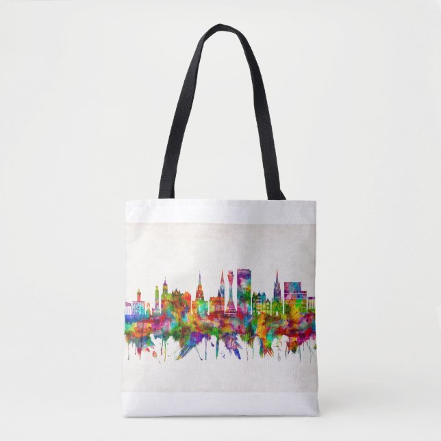 Edinburgh Scotland Skyline Tote Bag (Front)