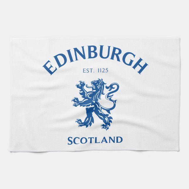 EDINBURGH Scotland Tea Towel (Horizontal)
