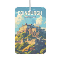 Edinburgh Scotland Travel Art Vintage