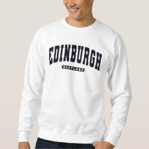 Edinburgh Scotland Varsity College Style Sweatshirt