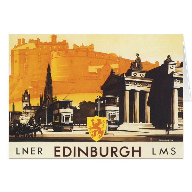 Edinburgh via LNER Rail Poster (Front Horizontal)
