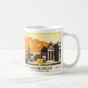 Edinburgh via LNER Rail Poster Coffee Mug