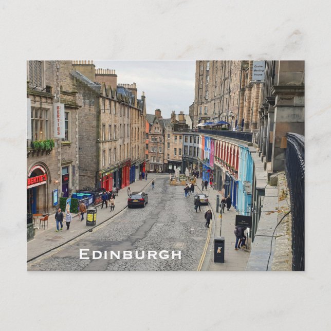 Edinburgh Victoria Street Postcard (Front)